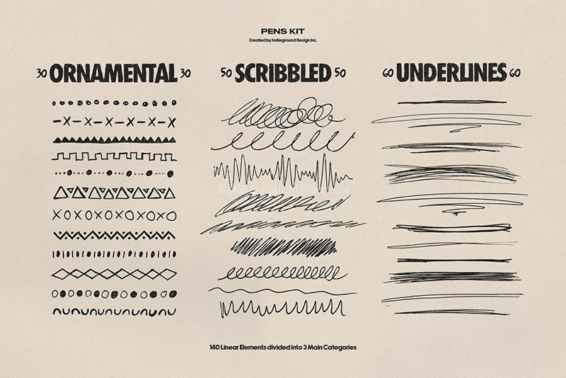 Photoshop经典笔迹手绘涂鸦笔刷